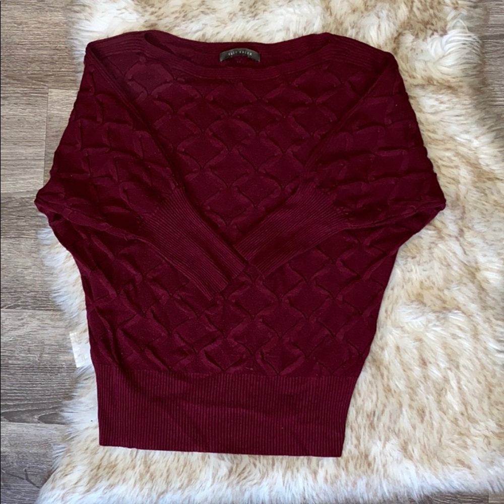 3/$20 💥 Burgundy Red stretchy knit